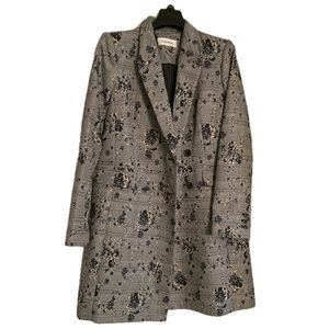 NWOT Calvin Klein Houndstooth Long Blazer/Coat